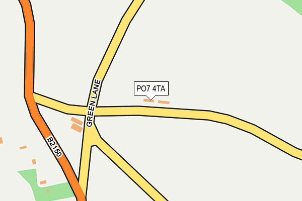 PO7 4TA map - OS OpenMap – Local (Ordnance Survey) PO7 4TA map - OS OpenMap – Local (Ordnance Survey)