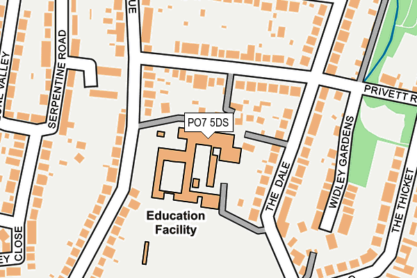 PO7 5DS map - OS OpenMap – Local (Ordnance Survey) PO7 5DS map - OS OpenMap – Local (Ordnance Survey)