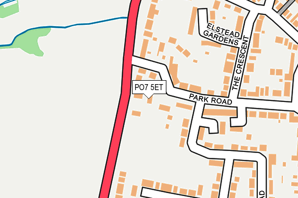 PO7 5ET map - OS OpenMap – Local (Ordnance Survey) PO7 5ET map - OS OpenMap – Local (Ordnance Survey)