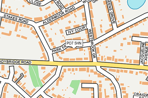 PO7 5HN map - OS OpenMap – Local (Ordnance Survey) PO7 5HN map - OS OpenMap – Local (Ordnance Survey)