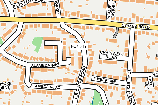 PO7 5HY map - OS OpenMap – Local (Ordnance Survey) PO7 5HY map - OS OpenMap – Local (Ordnance Survey)