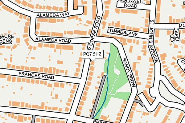 PO7 5HZ map - OS OpenMap – Local (Ordnance Survey) PO7 5HZ map - OS OpenMap – Local (Ordnance Survey)