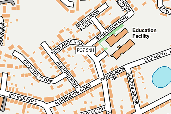 PO7 5NH map - OS OpenMap – Local (Ordnance Survey) PO7 5NH map - OS OpenMap – Local (Ordnance Survey)