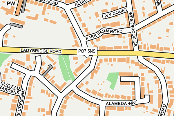 PO7 5NS map - OS OpenMap – Local (Ordnance Survey) PO7 5NS map - OS OpenMap – Local (Ordnance Survey)