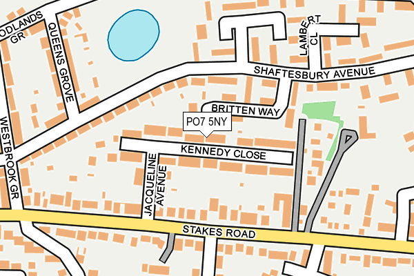 PO7 5NY map - OS OpenMap – Local (Ordnance Survey) PO7 5NY map - OS OpenMap – Local (Ordnance Survey)