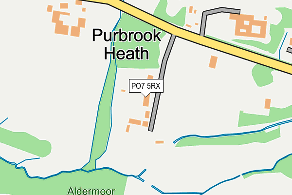 PO7 5RX map - OS OpenMap – Local (Ordnance Survey) PO7 5RX map - OS OpenMap – Local (Ordnance Survey)