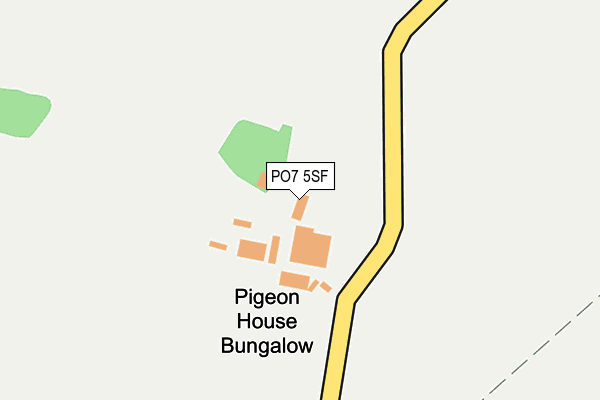 PO7 5SF map - OS OpenMap – Local (Ordnance Survey)