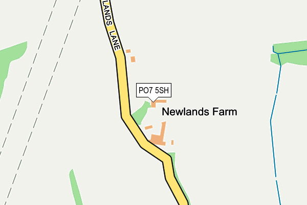 PO7 5SH map - OS OpenMap – Local (Ordnance Survey)