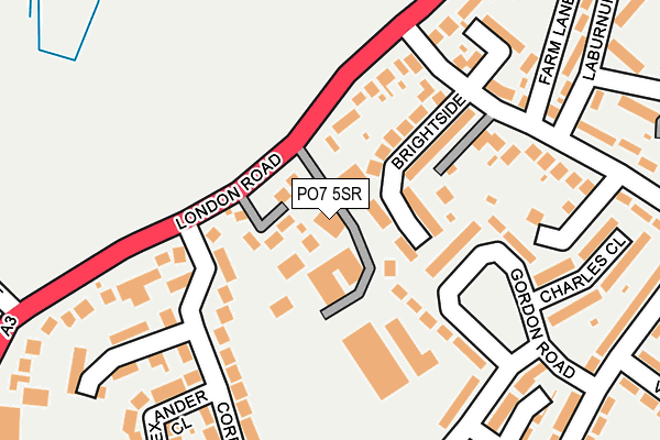 PO7 5SR map - OS OpenMap – Local (Ordnance Survey) PO7 5SR map - OS OpenMap – Local (Ordnance Survey)