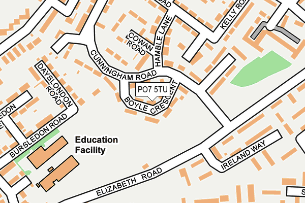 PO7 5TU map - OS OpenMap – Local (Ordnance Survey) PO7 5TU map - OS OpenMap – Local (Ordnance Survey)