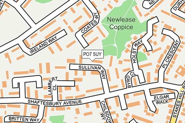 PO7 5UY map - OS OpenMap – Local (Ordnance Survey) PO7 5UY map - OS OpenMap – Local (Ordnance Survey)
