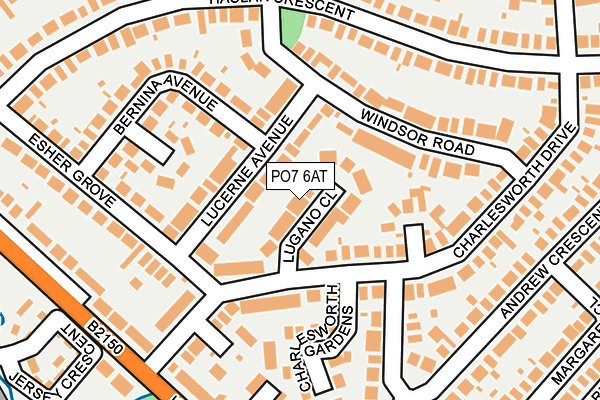 PO7 6AT map - OS OpenMap – Local (Ordnance Survey) PO7 6AT map - OS OpenMap – Local (Ordnance Survey)