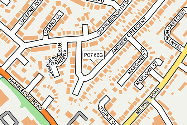 PO7 6BG map - OS OpenMap – Local (Ordnance Survey) PO7 6BG map - OS OpenMap – Local (Ordnance Survey)