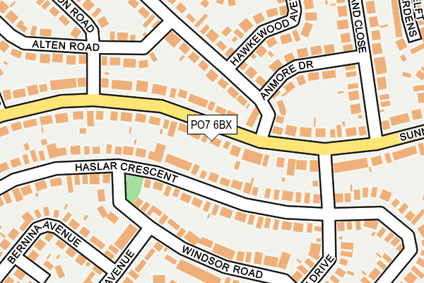 PO7 6BX map - OS OpenMap – Local (Ordnance Survey) PO7 6BX map - OS OpenMap – Local (Ordnance Survey)