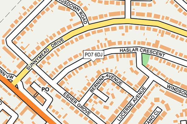 PO7 6DJ map - OS OpenMap – Local (Ordnance Survey) PO7 6DJ map - OS OpenMap – Local (Ordnance Survey)