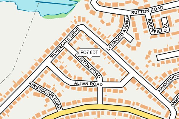 PO7 6DT map - OS OpenMap – Local (Ordnance Survey) PO7 6DT map - OS OpenMap – Local (Ordnance Survey)