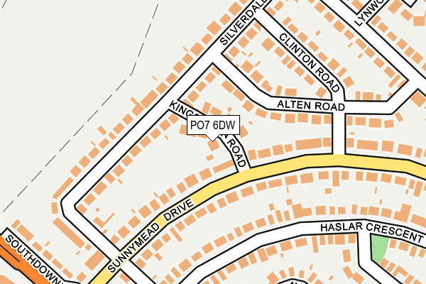 PO7 6DW map - OS OpenMap – Local (Ordnance Survey) PO7 6DW map - OS OpenMap – Local (Ordnance Survey)