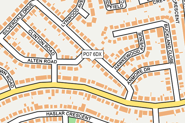 PO7 6DX map - OS OpenMap – Local (Ordnance Survey) PO7 6DX map - OS OpenMap – Local (Ordnance Survey)