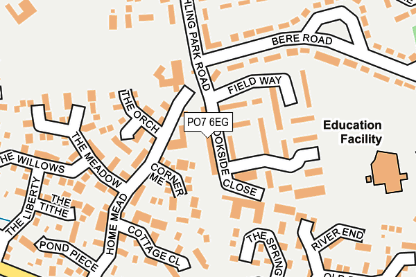 PO7 6EG map - OS OpenMap – Local (Ordnance Survey) PO7 6EG map - OS OpenMap – Local (Ordnance Survey)