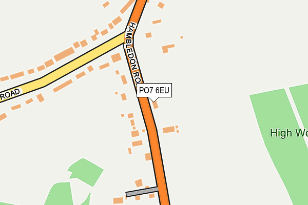 PO7 6EU map - OS OpenMap – Local (Ordnance Survey) PO7 6EU map - OS OpenMap – Local (Ordnance Survey)