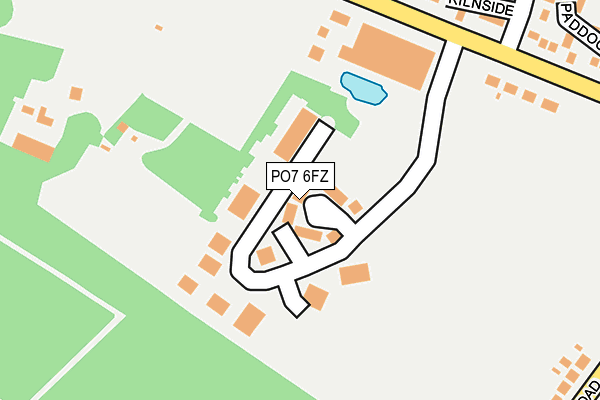 PO7 6FZ map - OS OpenMap – Local (Ordnance Survey) PO7 6FZ map - OS OpenMap – Local (Ordnance Survey)