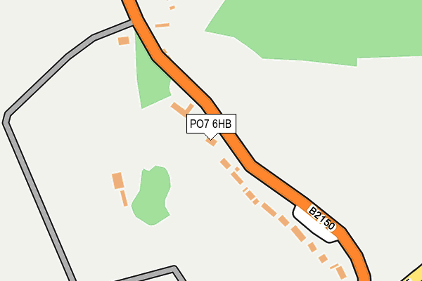 PO7 6HB map - OS OpenMap – Local (Ordnance Survey)