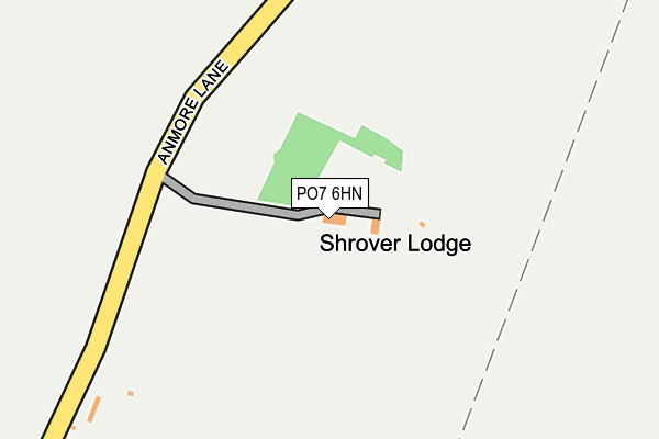 PO7 6HN map - OS OpenMap – Local (Ordnance Survey)