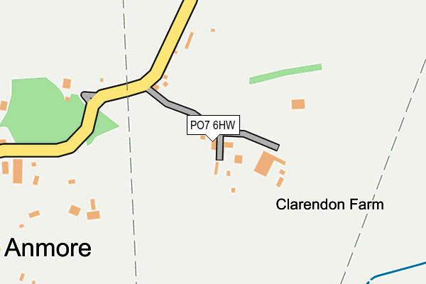 PO7 6HW map - OS OpenMap – Local (Ordnance Survey) PO7 6HW map - OS OpenMap – Local (Ordnance Survey)