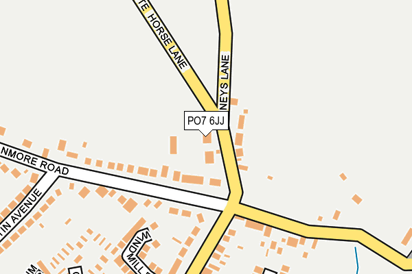 PO7 6JJ map - OS OpenMap – Local (Ordnance Survey) PO7 6JJ map - OS OpenMap – Local (Ordnance Survey)