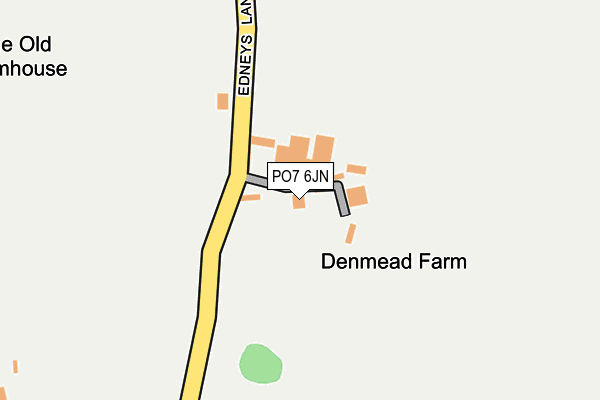 PO7 6JN map - OS OpenMap – Local (Ordnance Survey) PO7 6JN map - OS OpenMap – Local (Ordnance Survey)
