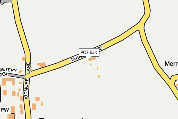 PO7 6JR map - OS OpenMap – Local (Ordnance Survey) PO7 6JR map - OS OpenMap – Local (Ordnance Survey)