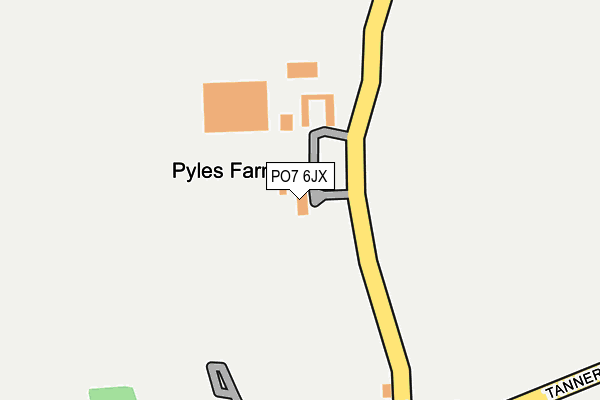 PO7 6JX map - OS OpenMap – Local (Ordnance Survey) PO7 6JX map - OS OpenMap – Local (Ordnance Survey)