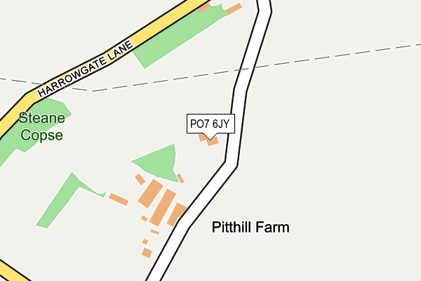 PO7 6JY map - OS OpenMap – Local (Ordnance Survey) PO7 6JY map - OS OpenMap – Local (Ordnance Survey)