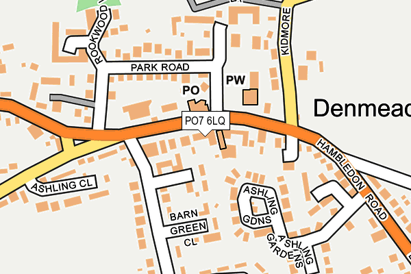 PO7 6LQ map - OS OpenMap – Local (Ordnance Survey) PO7 6LQ map - OS OpenMap – Local (Ordnance Survey)
