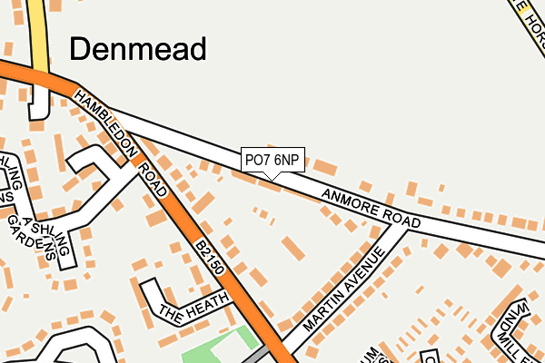 PO7 6NP map - OS OpenMap – Local (Ordnance Survey) PO7 6NP map - OS OpenMap – Local (Ordnance Survey)