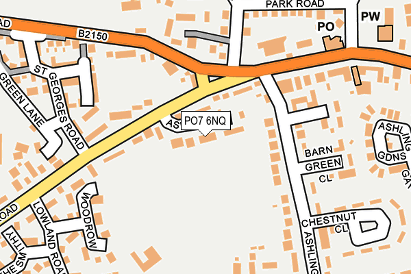PO7 6NQ map - OS OpenMap – Local (Ordnance Survey) PO7 6NQ map - OS OpenMap – Local (Ordnance Survey)