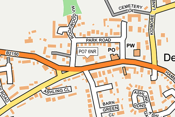 PO7 6NR map - OS OpenMap – Local (Ordnance Survey) PO7 6NR map - OS OpenMap – Local (Ordnance Survey)