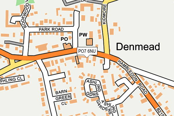 PO7 6NU map - OS OpenMap – Local (Ordnance Survey) PO7 6NU map - OS OpenMap – Local (Ordnance Survey)