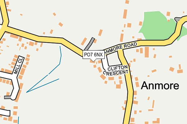 PO7 6NX map - OS OpenMap – Local (Ordnance Survey) PO7 6NX map - OS OpenMap – Local (Ordnance Survey)