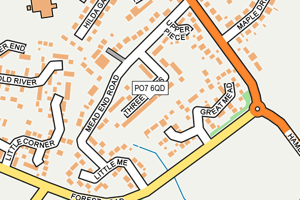 PO7 6QD map - OS OpenMap – Local (Ordnance Survey) PO7 6QD map - OS OpenMap – Local (Ordnance Survey)