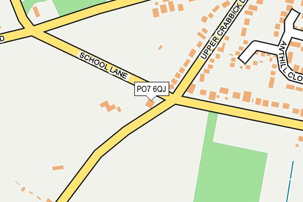 PO7 6QJ map - OS OpenMap – Local (Ordnance Survey) PO7 6QJ map - OS OpenMap – Local (Ordnance Survey)