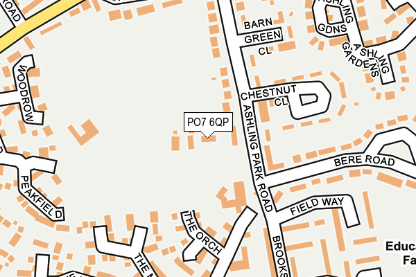 PO7 6QP map - OS OpenMap – Local (Ordnance Survey) PO7 6QP map - OS OpenMap – Local (Ordnance Survey)