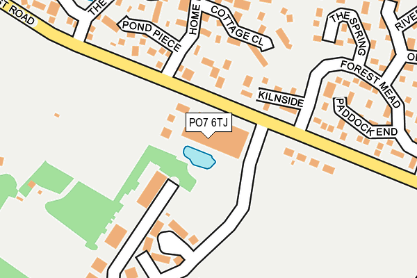 PO7 6TJ map - OS OpenMap – Local (Ordnance Survey) PO7 6TJ map - OS OpenMap – Local (Ordnance Survey)