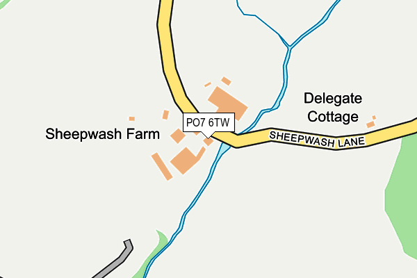 PO7 6TW map - OS OpenMap – Local (Ordnance Survey) PO7 6TW map - OS OpenMap – Local (Ordnance Survey)