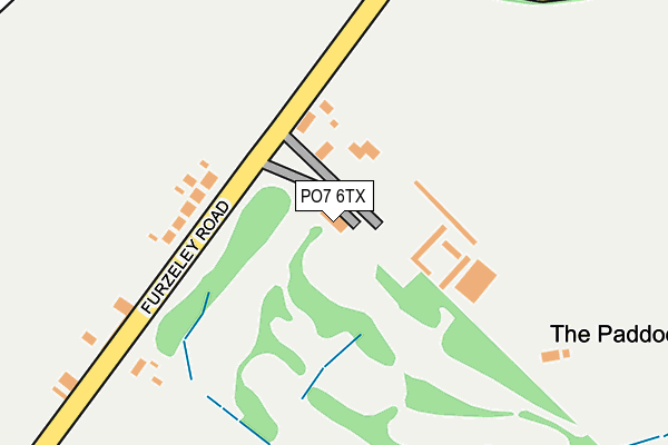 PO7 6TX map - OS OpenMap – Local (Ordnance Survey) PO7 6TX map - OS OpenMap – Local (Ordnance Survey)