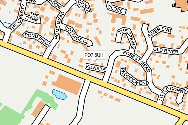 PO7 6UH map - OS OpenMap – Local (Ordnance Survey) PO7 6UH map - OS OpenMap – Local (Ordnance Survey)