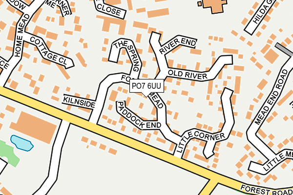 PO7 6UU map - OS OpenMap – Local (Ordnance Survey) PO7 6UU map - OS OpenMap – Local (Ordnance Survey)
