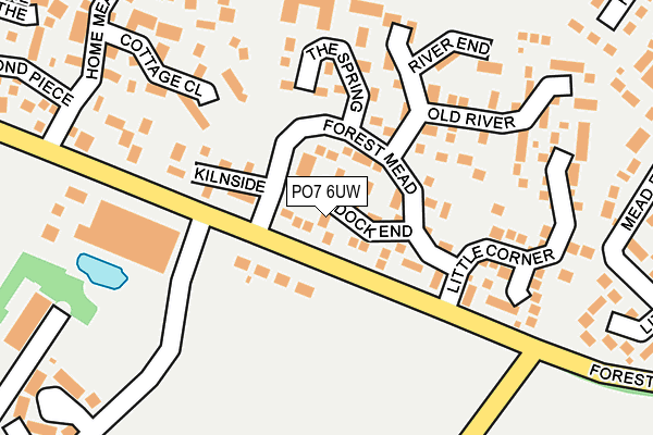 PO7 6UW map - OS OpenMap – Local (Ordnance Survey) PO7 6UW map - OS OpenMap – Local (Ordnance Survey)
