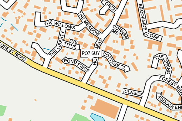 PO7 6UY map - OS OpenMap – Local (Ordnance Survey)