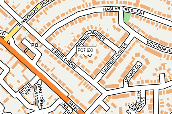 PO7 6XH map - OS OpenMap – Local (Ordnance Survey) PO7 6XH map - OS OpenMap – Local (Ordnance Survey)